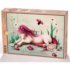 King Of Puzzle Pembe Mitolojik At 1000 Parça Puzzle