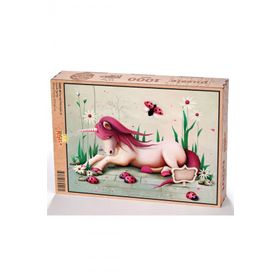 King Of Puzzle Pembe Mitolojik At 1000 Parça Puzzle