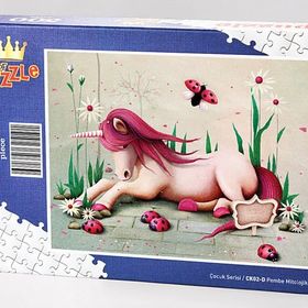 King Of Puzzle Pembe Mitolojik At 500 Parça Puzzle
