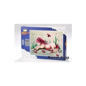 King Of Puzzle Pembe Mitolojik At 500 Parça Puzzle