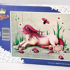 King Of Puzzle Pembe Mitolojik At 500 Parça Puzzle
