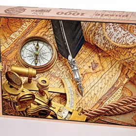 King Of Puzzle Pusula ve Harita 1000 Parça Puzzle