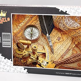 King Of Puzzle Pusula ve Harita 1000 Parça Puzzle