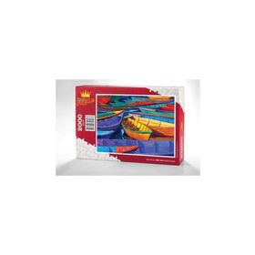 King Of Puzzle Renkli Kayıklar 2000 Parça Puzzle