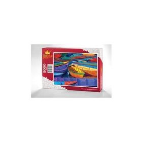 King Of Puzzle Renkli Kayıklar 2000 Parça Puzzle