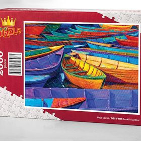 King Of Puzzle Renkli Kayıklar 2000 Parça Puzzle