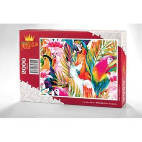 King Of Puzzle Renkli Papağanlar 2000 Parça Puzzle