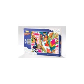 King Of Puzzle Renkli Papağanlar 500 Parça Puzzle
