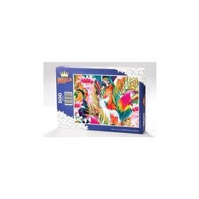 King Of Puzzle Renkli Papağanlar 500 Parça Puzzle