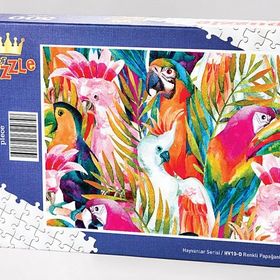 King Of Puzzle Renkli Papağanlar 500 Parça Puzzle