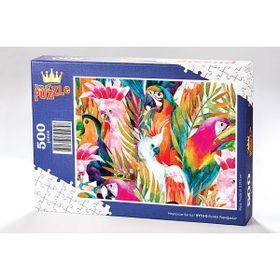 King Of Puzzle Renkli Papağanlar 500 Parça Puzzle