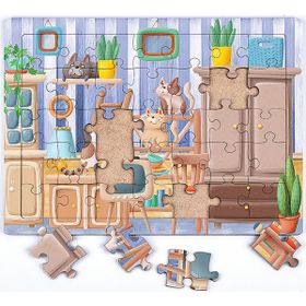 King Of Puzzle Sevimli Patiler 35 Parça Puzzle