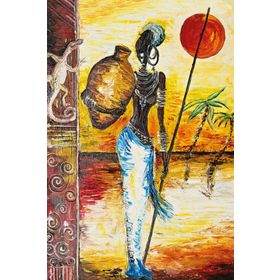 King Of Puzzle Testili Afrikalı Kadın Zaire 1000 Parça Puzzle