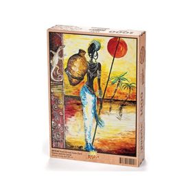 King Of Puzzle Testili Afrikalı Kadın Zaire 1000 Parça Puzzle