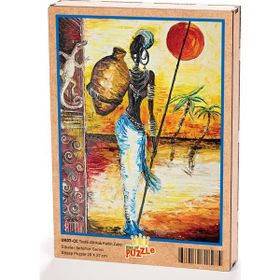 King Of Puzzle Testili Afrikalı Kadın Zaire 204 Parça Puzzle