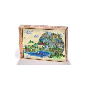 King Of Puzzle Türkiye Minyatürleri - Adapazarı - Nasuhi Hasan Çolpan 1000 Parça Puzzle