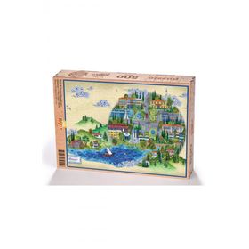 King Of Puzzle Türkiye Minyatürleri - Adapazarı - Nasuhi Hasan Çolpan A 500 Parça Puzzle