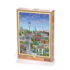 King Of Puzzle Türkiye Minyatürleri - Ankara - Nasuhi Hasan Çolpan 1000 Parça Puzzle