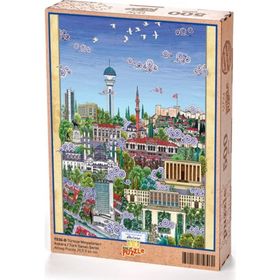 King Of Puzzle Türkiye Minyatürleri - Ankara - Nasuhi Hasan Çolpan 1000 Parça Puzzle