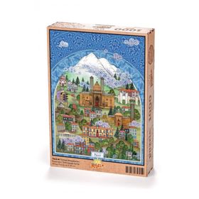 King Of Puzzle Türkiye Minyatürleri - Erzurum - Nasuhi Hasan Çolpan 1000 Parça Puzzle