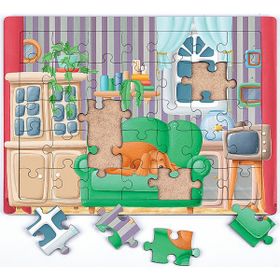 King Of Puzzle Uykucu Köpek 35 Parça Puzzle