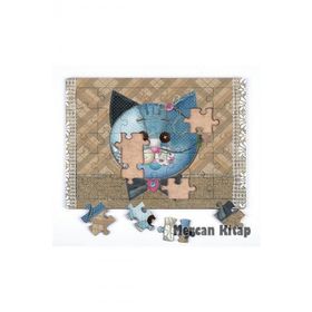 King Of Puzzle Yamalı Kedi 35 Parça Puzzle
