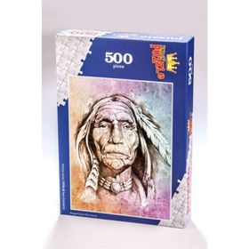 King Of Puzzle Yaşlı Kızılderili 500 Parça Puzzle