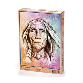 King Of Puzzle Yaşlı Kızılderili 500 Parça Puzzle