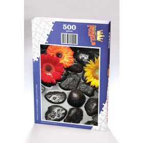King Of Puzzle Zen Taşları ve Çiçekler 500 Parça Puzzle