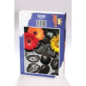King Of Puzzle Zen Taşları ve Çiçekler 500 Parça Puzzle