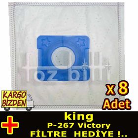 King P-267 Victory Süpürge Toz Torbası