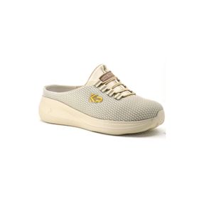 King Paolo D5109 Krakers Sabo Bej Kadın Sandalet
