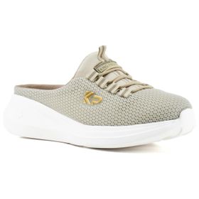 King Paolo D5109 Krakers Sabo Bej Kadın Sandalet