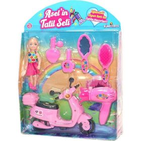 King Toys ASL-1030 Aselin Tatil Seti ve Scooterı