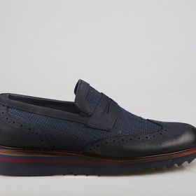 King West 5003-1 Lacivert Nubuk Erkek Günlük Ayakkabı