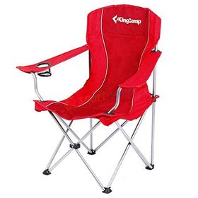 KingCamp 6456 Ecorce Tube Marron Polyester Yeşil Katlanır Kamp Sandalyesi