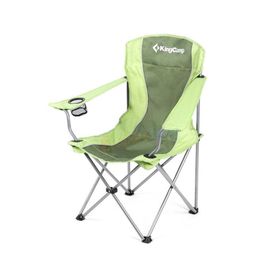 KingCamp 6456 Ecorce Tube Marron Polyester Yeşil Katlanır Kamp Sandalyesi