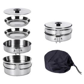 KingCamp Backpacker Silver 2 Kişi Yemek Set