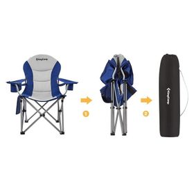 KingCamp Deluxe Mavi-Gri Sandalye