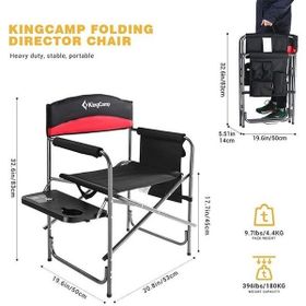 KingCamp Folding Kırmızı Drector Sandalye