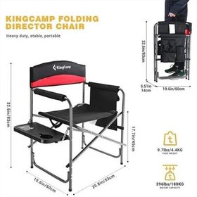 KingCamp Folding Kırmızı Drector Sandalye