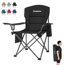 KingCamp Lotus XL Cool Ice Black Ultra Konforlu & Takviyeli Kamp Sandalyesi