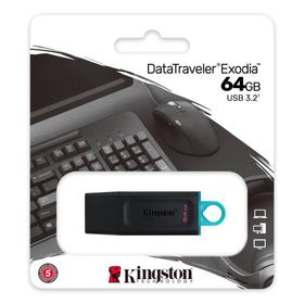 Kingston 64GB Data Traveler Exodia USB 3.2 USB Flash Bellek