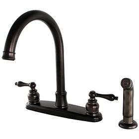 Kingston Brass FB7795ALSP Victorian 8" Bronz Centerset Mutfak Bataryası