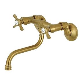 Kingston Brass KS116SB Ayarlanabilir Merkez Duvara Monte Banyo Bataryası