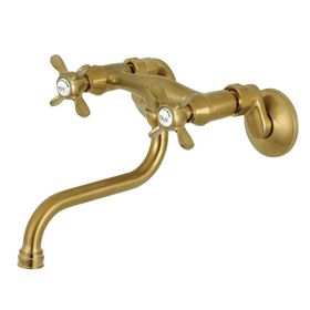 Kingston Brass KS116SB Ayarlanabilir Merkez Duvara Monte Banyo Bataryası