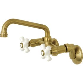 Kingston Brass KS613SB 2 Saplı Duvara Monte Mutfak Bataryası