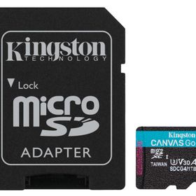 Kingston Canvas Go Plus SDCG4/1TB Class 10 UHS-I U3 A2 V30 1 TB Micro SD Kart