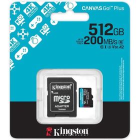 Kingston Canvas Go Plus SDCG4/512G Class 10 UHS-I U3 A2 V30 512 GB Micro SD Kart