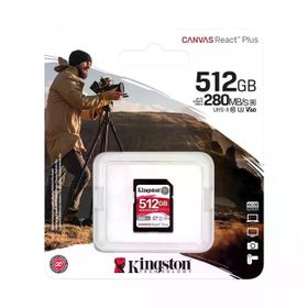 Kingston Canvas React Plus 512GB V60 SD Hafıza Kartı